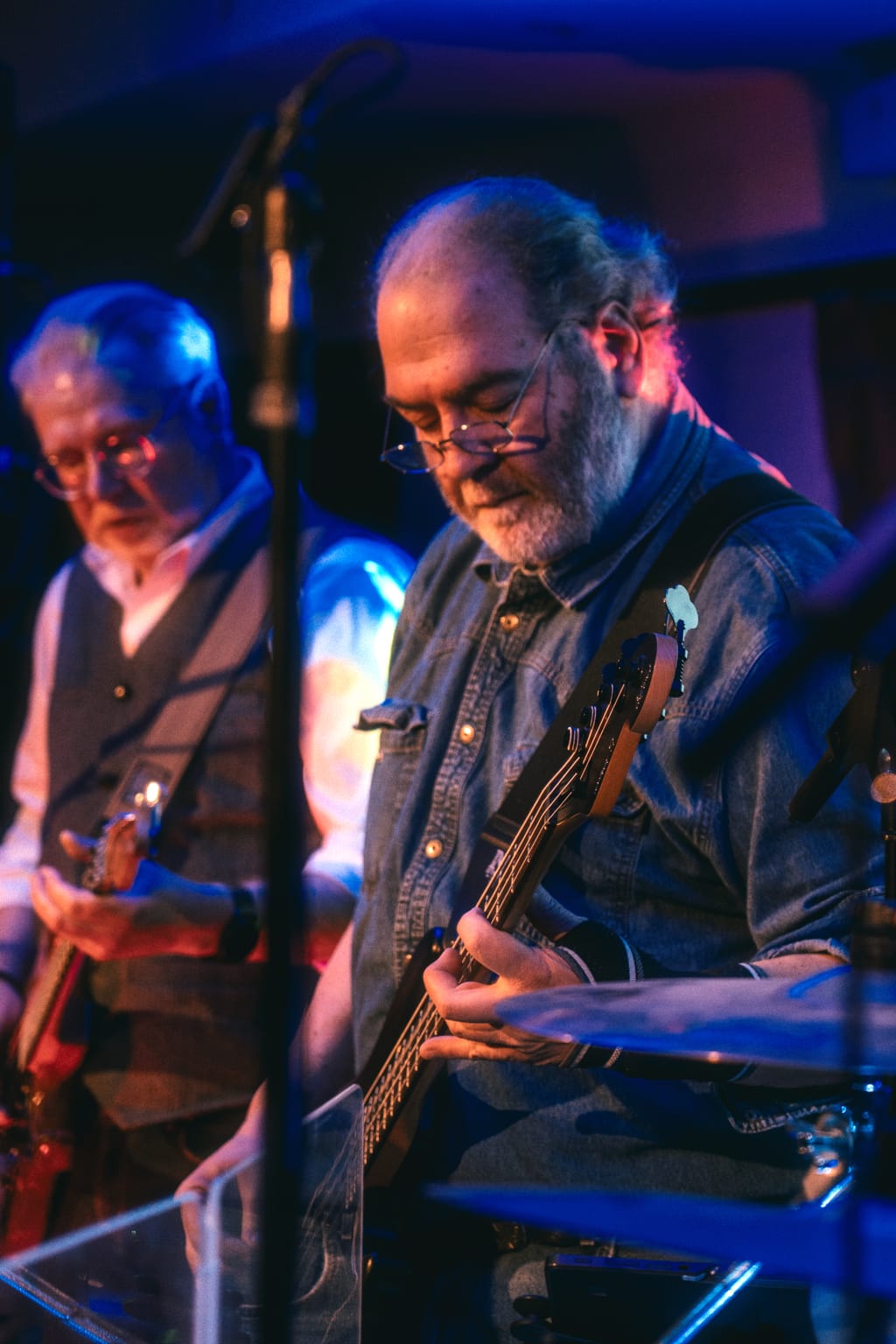 Peter und Stefan im Löf im Januar 2026 Peter am Bass und Stefan an der Gitarre im Löf in Remscheid